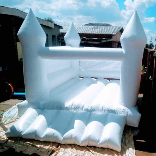 white jumping castle 