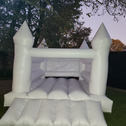 white jumping castle 