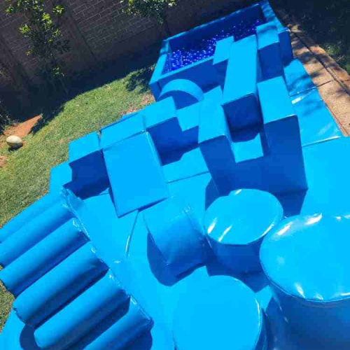 Blue softplay set 