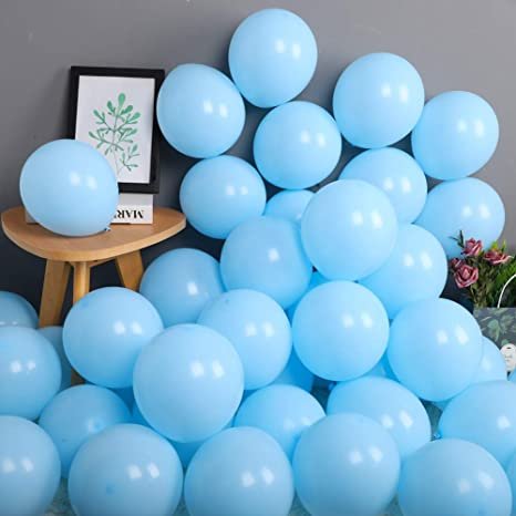 pack of 50 light blue balloons 