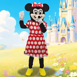 Minnie mouse mascot 